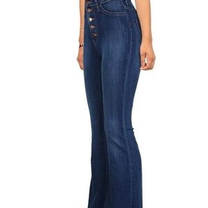 Women's Blue Flared Jeans